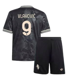 Juventus Dusan Vlahovic #9 Maglia Gara Terza Repliche 2025-26 Bambino Maniche Corte